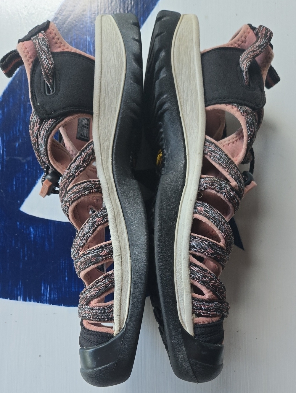 Keen "Whisper" Waterproof Hiking Sandal Size Women's US 10.5 Raven/Rose Dawn - Picture 6 of 10